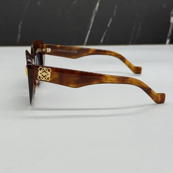 NEW LOEWE LW40127I 53V WOMEN SUNGLASSES HAVANA SQUARE LOEWE EYEWEAR